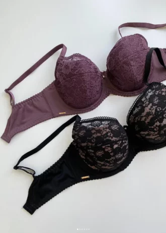 black-and-beige-and-purple-lace-bras-with-thin-foam-for-C-D-cups-with-a-magazine