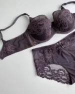 beautiful-dark-purple-set-of-a-classic-lace-bra-with-mash-and-high-waisted-panties