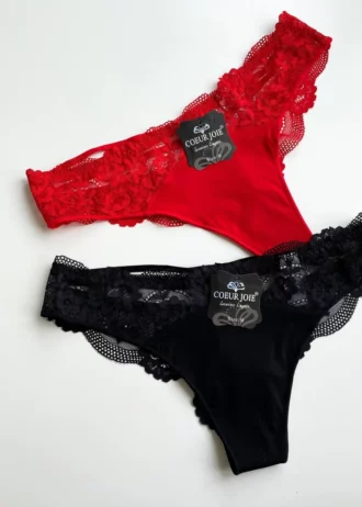 gentle-red-and-black-lace-brazilian-panties-with-belts-Coeur-Joie