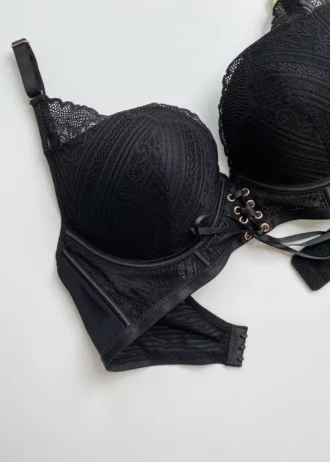 tempting-black-lace-bustier-bra-lacing-with-a-silk-ribbon