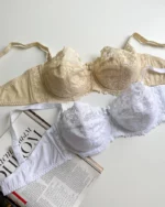 tempting-white-and-beige-lace-balconette-bras-with-thin-foam-D-cup