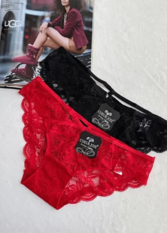 wonderful-black-and-red-lace-slips-with-belts-Coeur-Joie