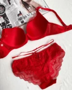 the-backside-of-a-red-lace-set-of-a-bra-with-thin-foam-and-panties-with-belts