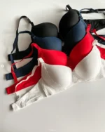 smooth-bras-with-lace-on-the-edge-and-push-up-for-D-cup-of-different-colors