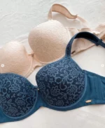 smooth-beige-and-blue-classic-bras-with-a-flower-pattern-on-the-cups-and-wide-straps