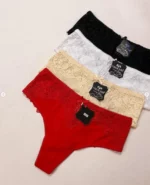 smooth-red-black-white-and-beige-thongs-with-lace-L-XL-2XL-Coeur-Joie