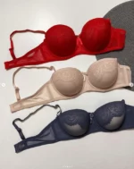 wonderful-blue-red-and-beige-smooth-balconette-bras-with-lace-on-the-upper-part-push-up-and-gentle-mesh