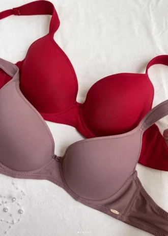 smooth-cocoa-and-red-classic-bras-without-push-up-with-pearls-nearby