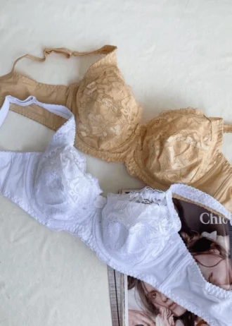 beige-and-white-lace-classic-bras-without-foam