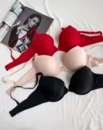 modern-smooth-red-black-and-beige-classic-bras-with-thin-foam