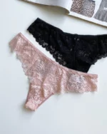 gentle-black-and-pink-lace-thongs