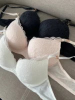 basic lace white beige and black bras C cups