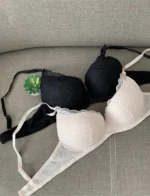 basic lace beige and black bras C cups